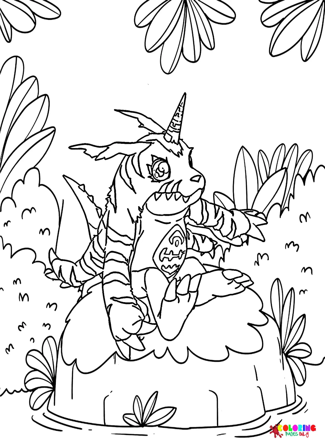 Desenhos de Gabumon Para Colorir 7