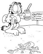 Desenhos de Garfield Para Colorir 1