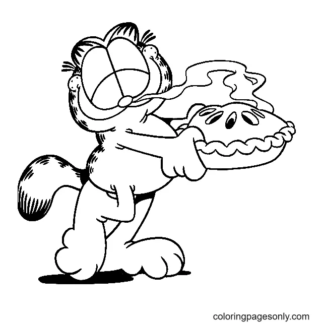 Desenhos de Garfield Para Colorir 14