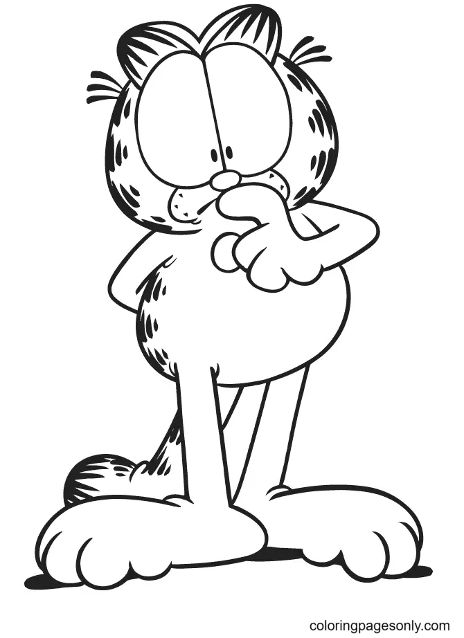 Desenhos de Garfield Para Colorir 20