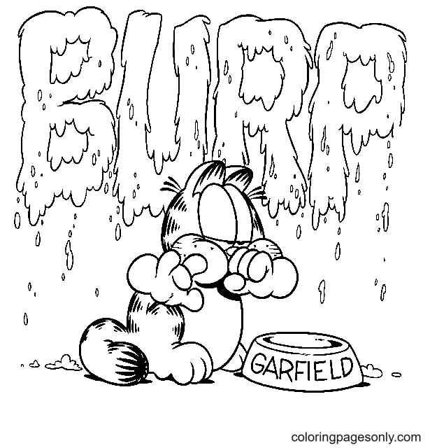 Desenhos de Garfield Para Colorir 21