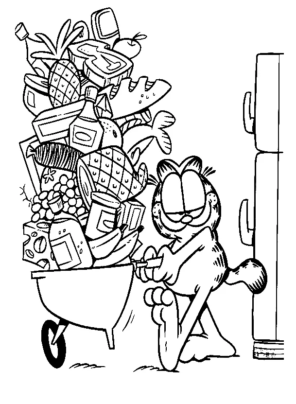 Desenhos de Garfield Para Colorir 3