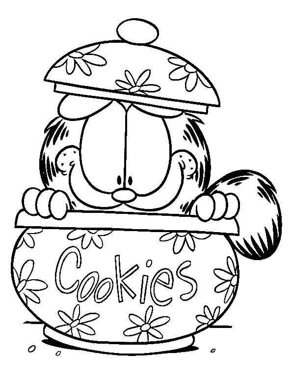 Desenhos de Garfield Para Colorir 31