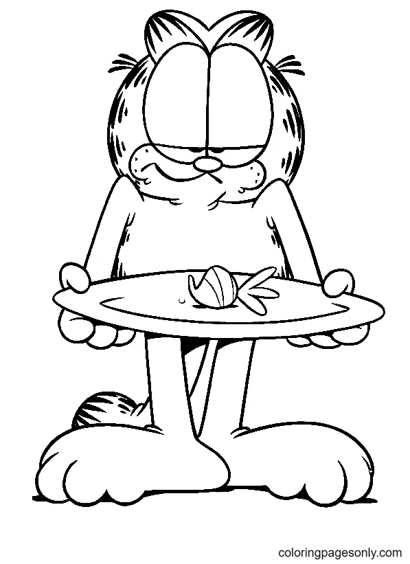 Desenhos de Garfield Para Colorir 34