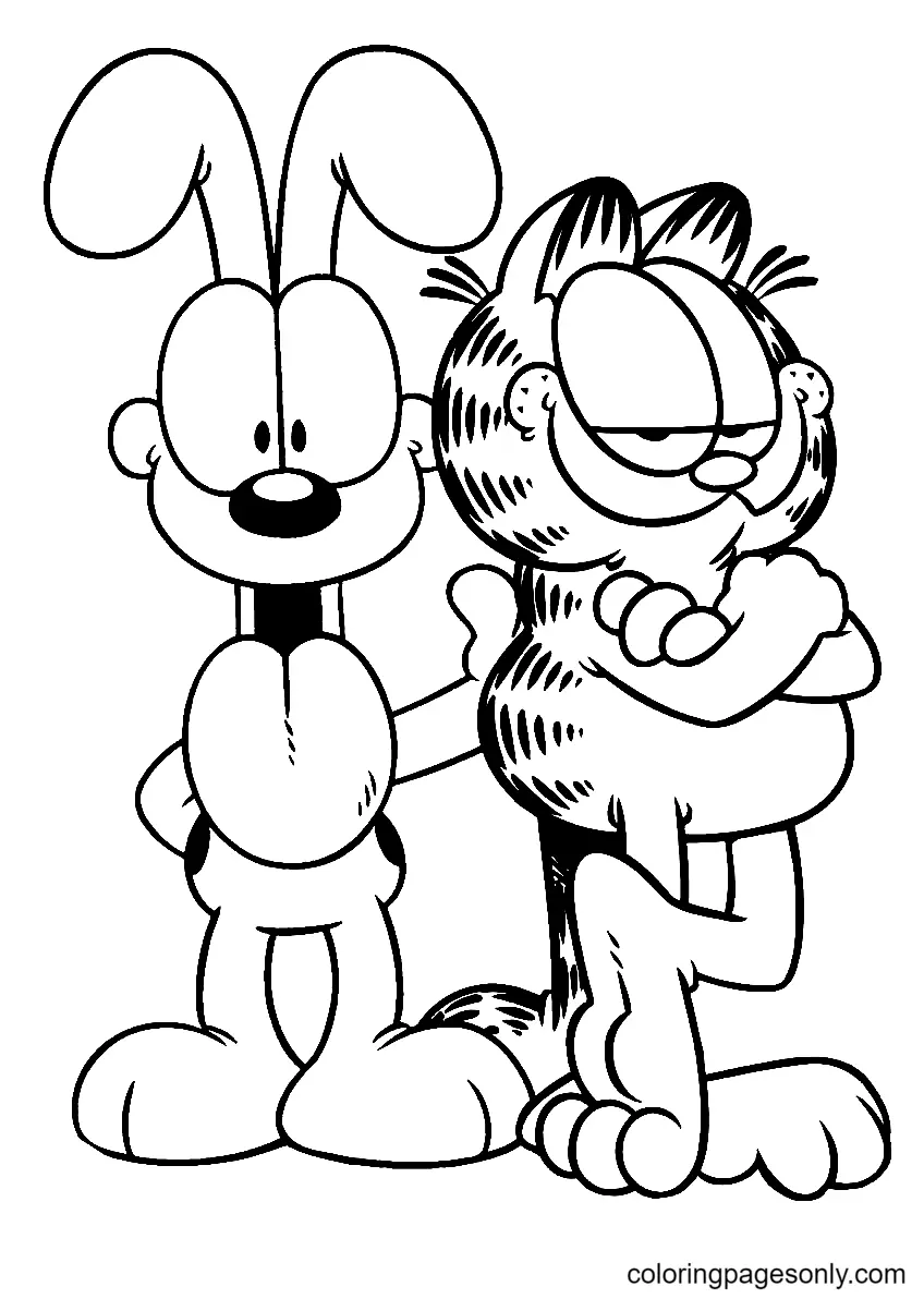 Desenhos de Garfield Para Colorir 39