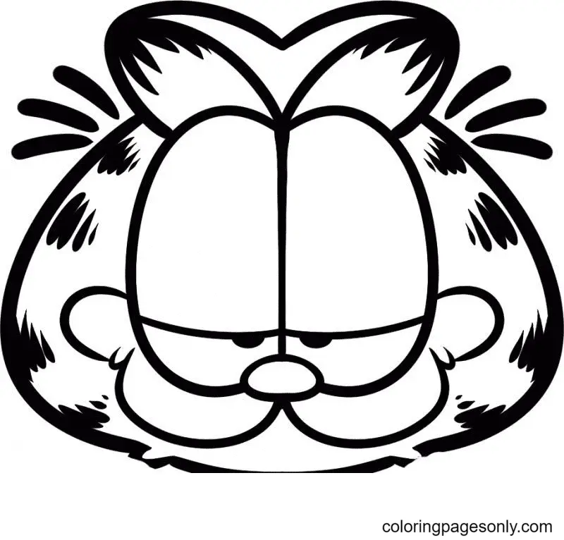 Desenhos de Garfield Para Colorir 4