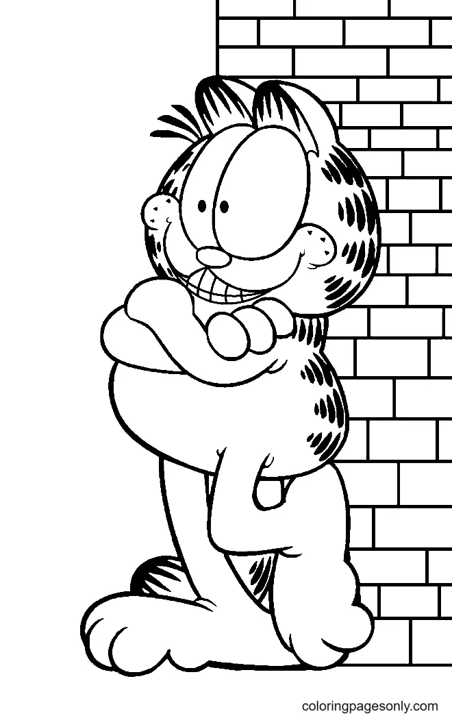 Desenhos de Garfield Para Colorir 42