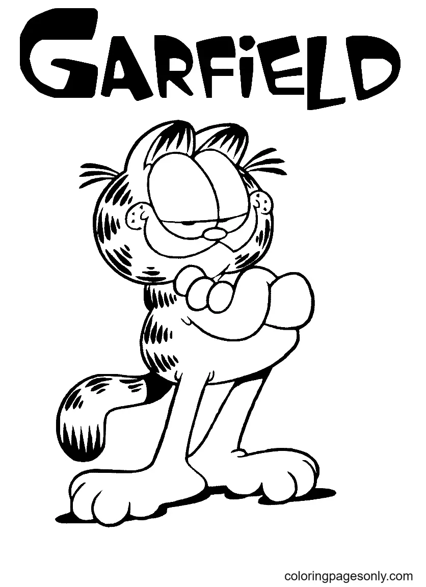 Desenhos de Garfield Para Colorir 6