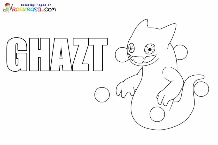 Desenhos de Ghazt Para Colorir 1