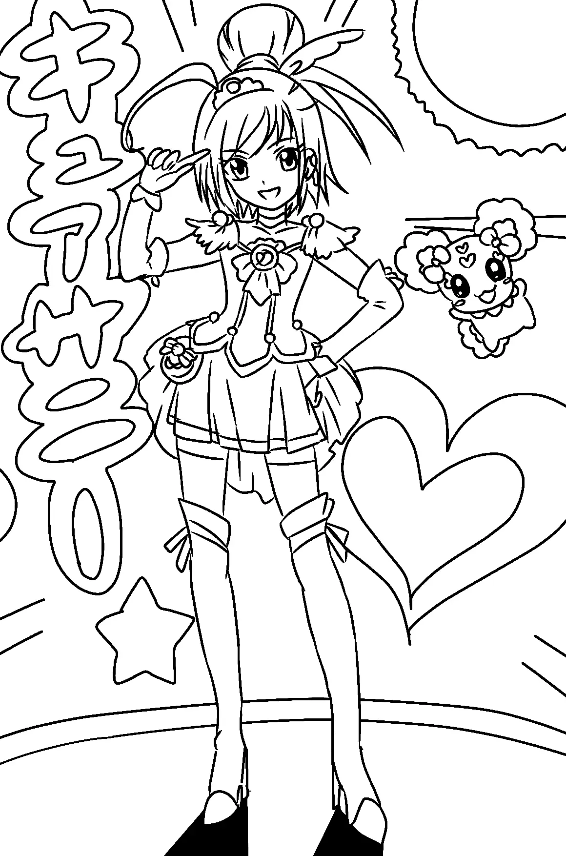 Desenhos de Glitter Force Para Colorir 10