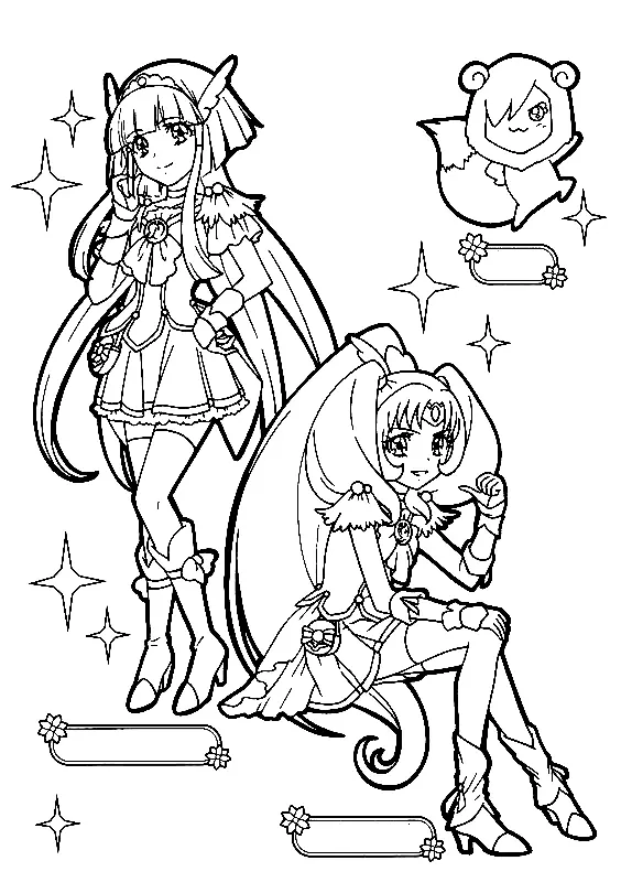 Desenhos de Glitter Force Para Colorir 14