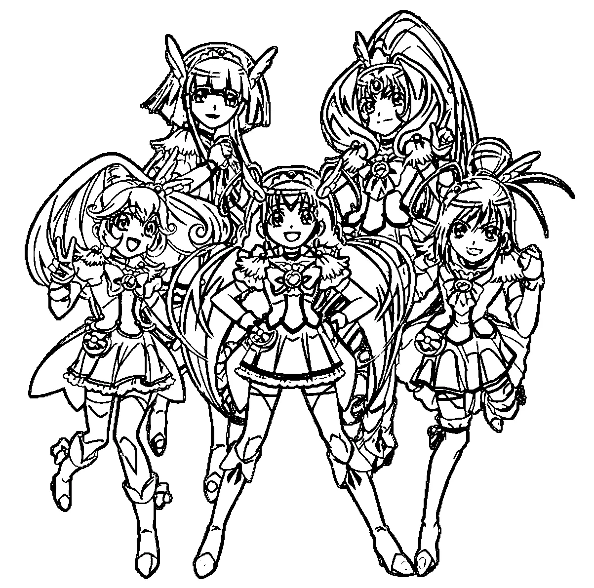 Desenhos de Glitter Force Para Colorir 17