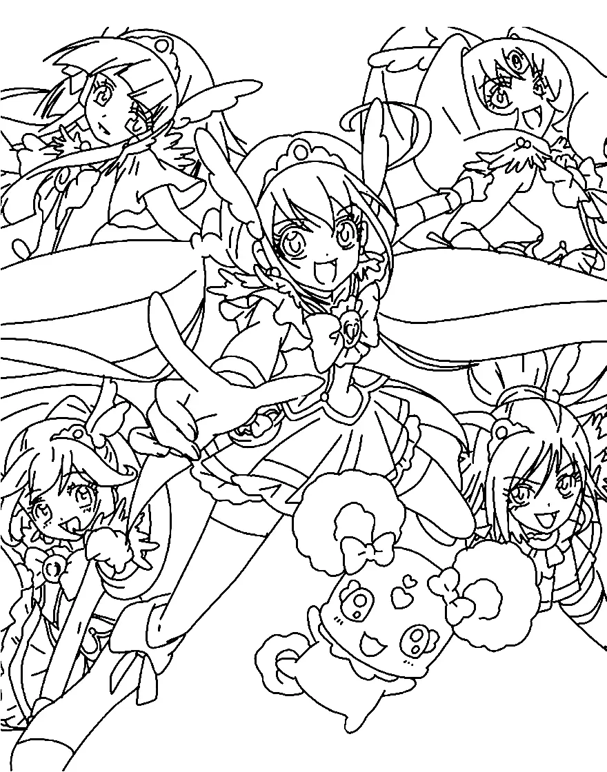 Desenhos de Glitter Force Para Colorir 18