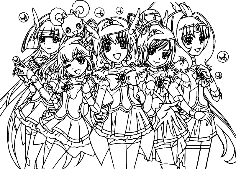 Desenhos de Glitter Force Para Colorir 19