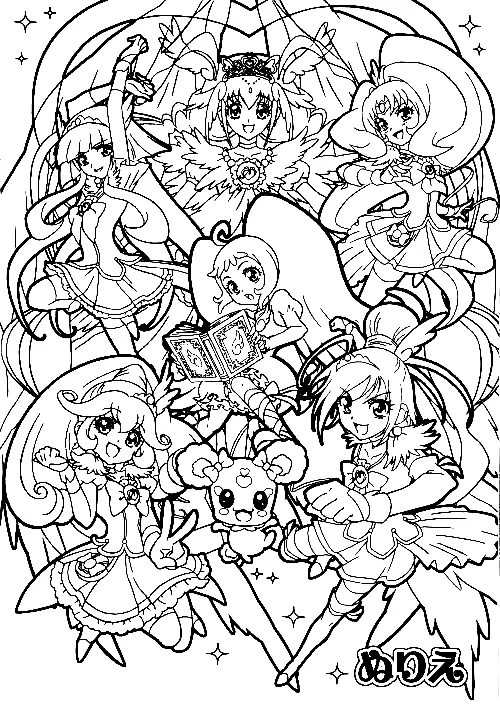 Desenhos de Glitter Force Para Colorir 27