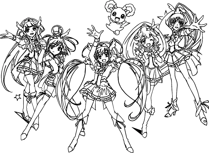 Desenhos de Glitter Force Para Colorir 3