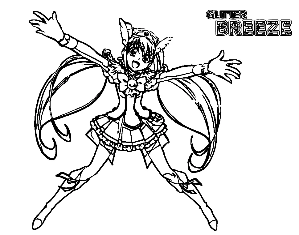 Desenhos de Glitter Force Para Colorir 44