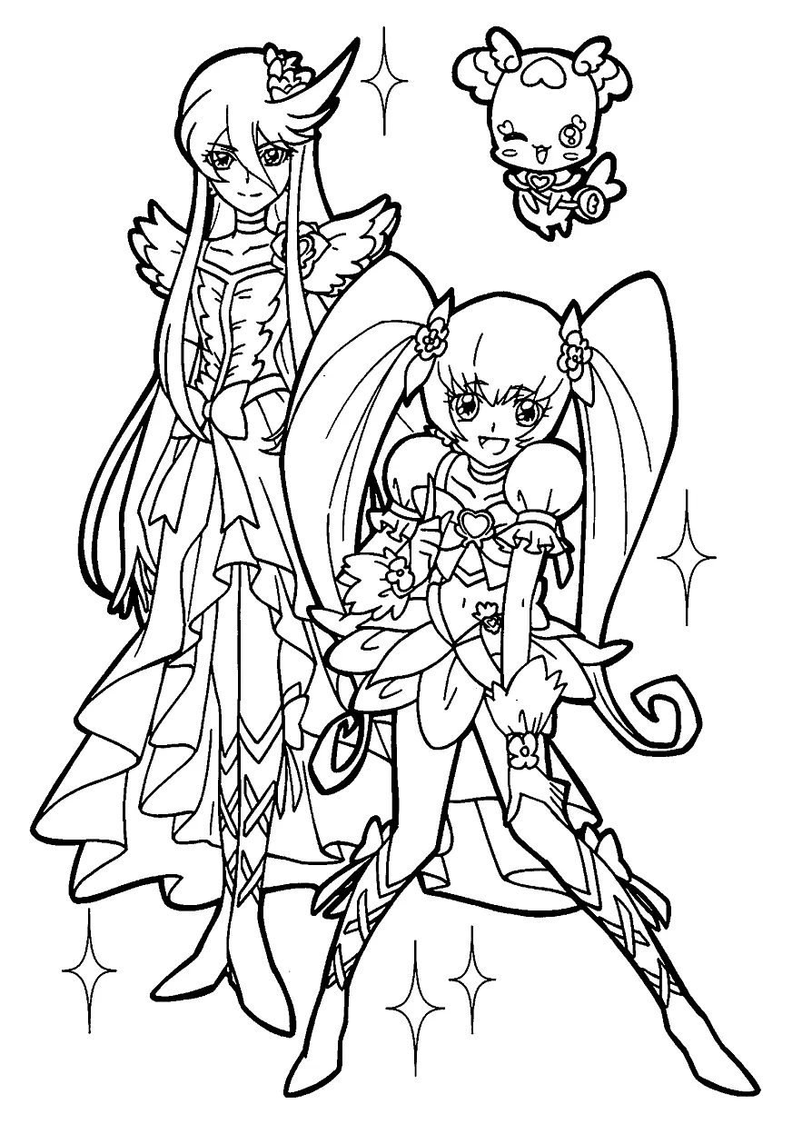 Desenhos de Glitter Force Para Colorir 5