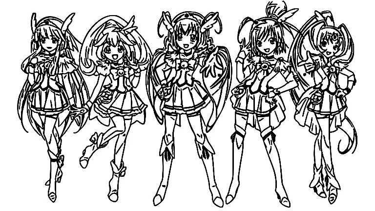 Desenhos de Glitter Force Para Colorir 6