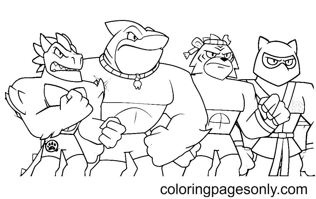 Desenhos de Goo Jit Zu Para Colorir 13