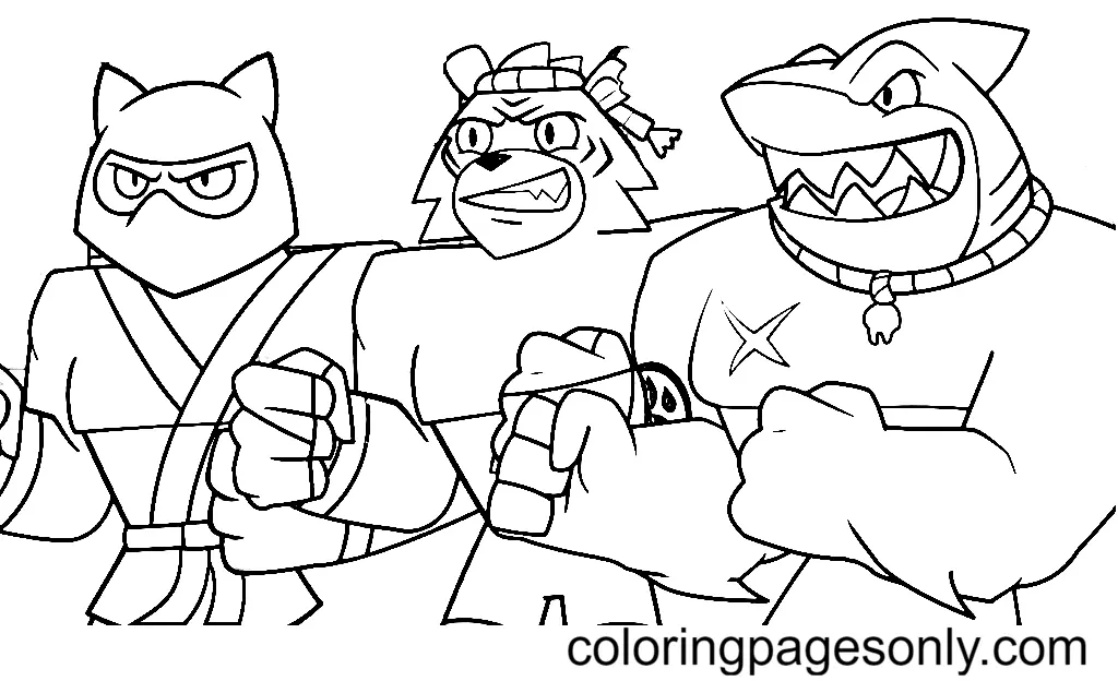 Desenhos de Goo Jit Zu Para Colorir 3