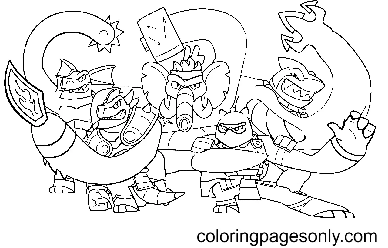 Desenhos de Goo Jit Zu Para Colorir 7