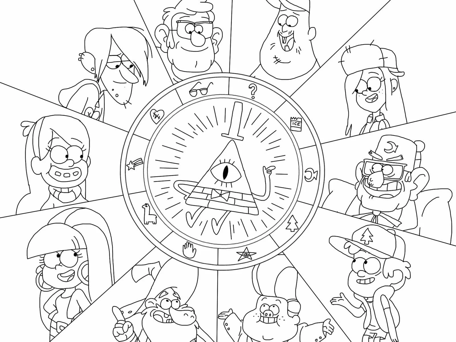 Desenhos de Gravity Falls Para Colorir 14