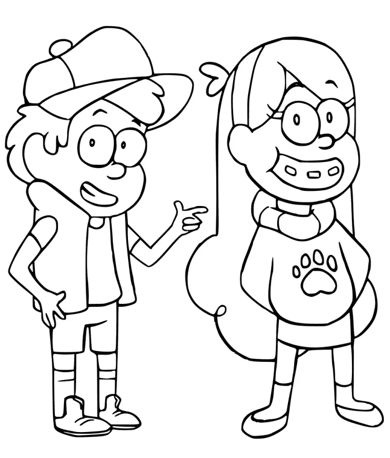 Desenhos de Gravity Falls Para Colorir 17