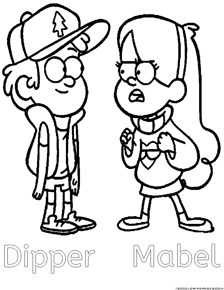 Desenhos de Gravity Falls Para Colorir 29