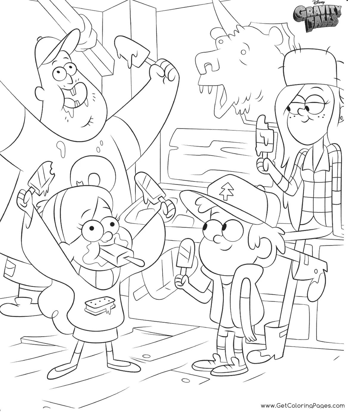 Desenhos de Gravity Falls Para Colorir 3