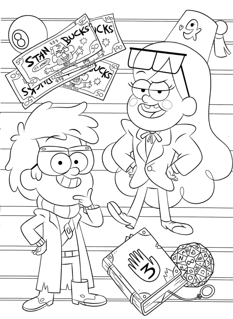 Desenhos de Gravity Falls Para Colorir 30