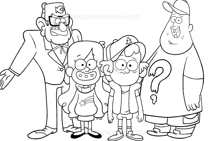 Desenhos de Gravity Falls Para Colorir 39