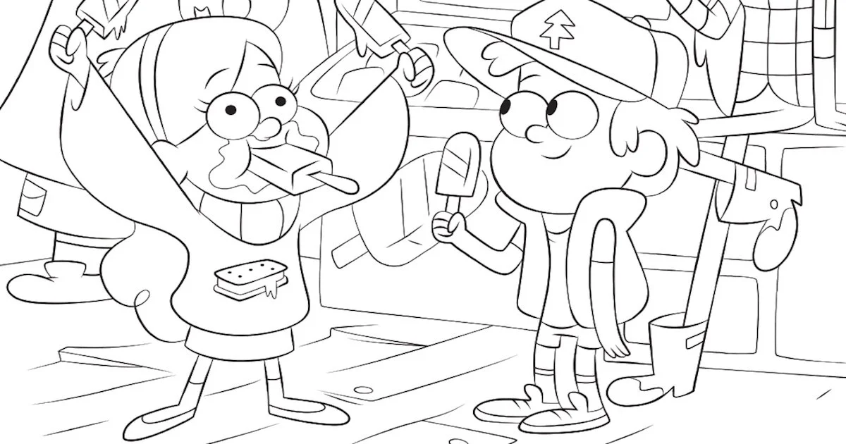 Desenhos de Gravity Falls Para Colorir 9