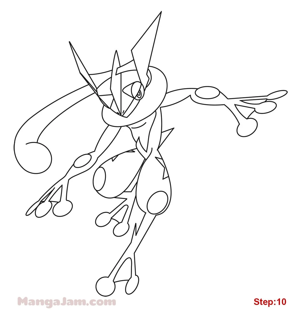 Desenhos de Greninja Para Colorir 12