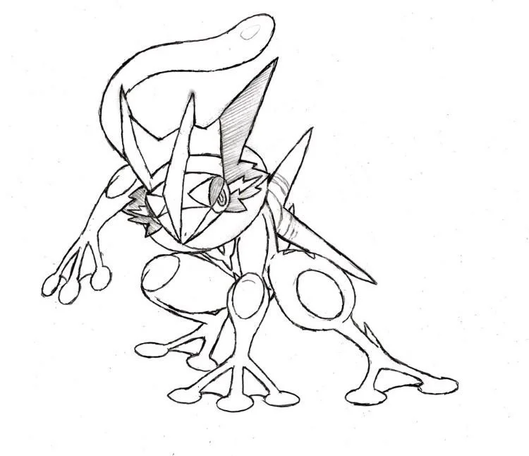 Desenhos de Greninja Para Colorir 14