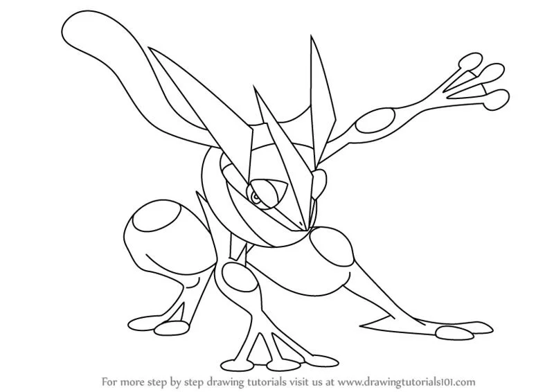 Desenhos de Greninja Para Colorir 15