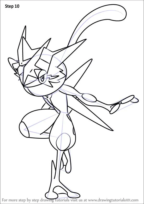 Desenhos de Greninja Para Colorir 17