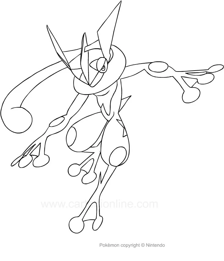 Desenhos de Greninja Para Colorir 19