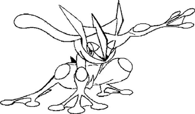 Desenhos de Greninja Para Colorir 2