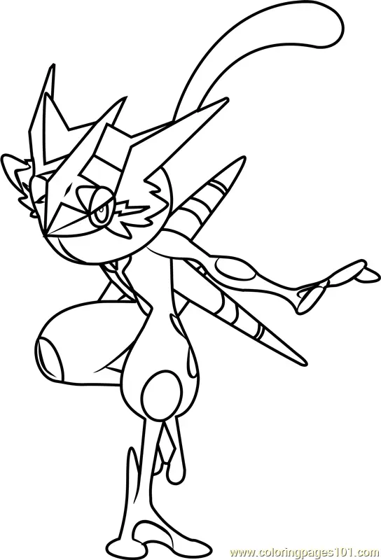 Desenhos de Greninja Para Colorir 3