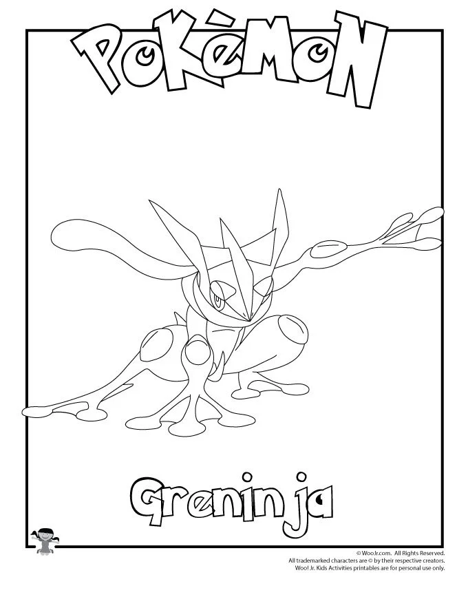 Desenhos de Greninja Para Colorir 6