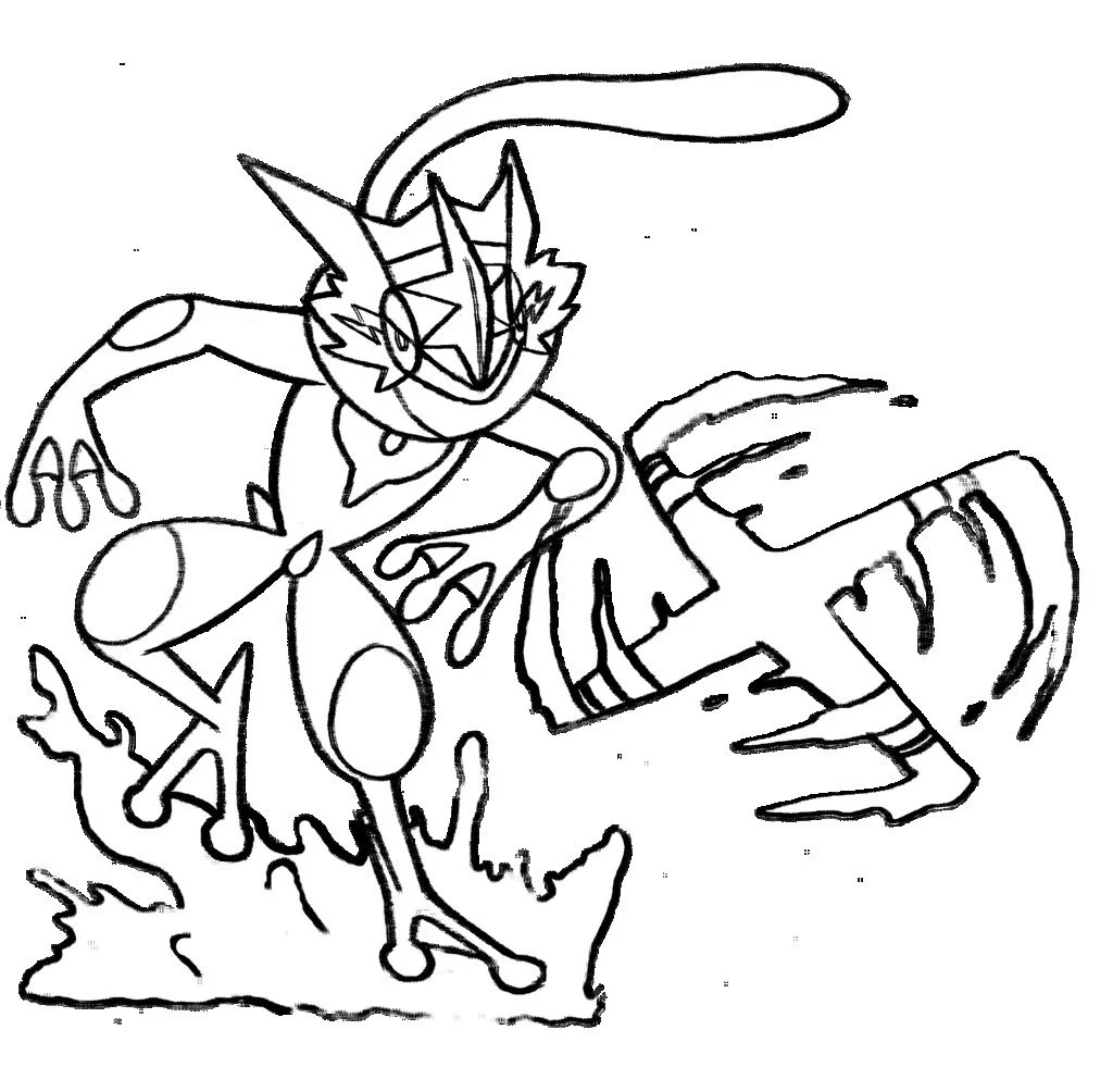 Desenhos de Greninja Para Colorir 7