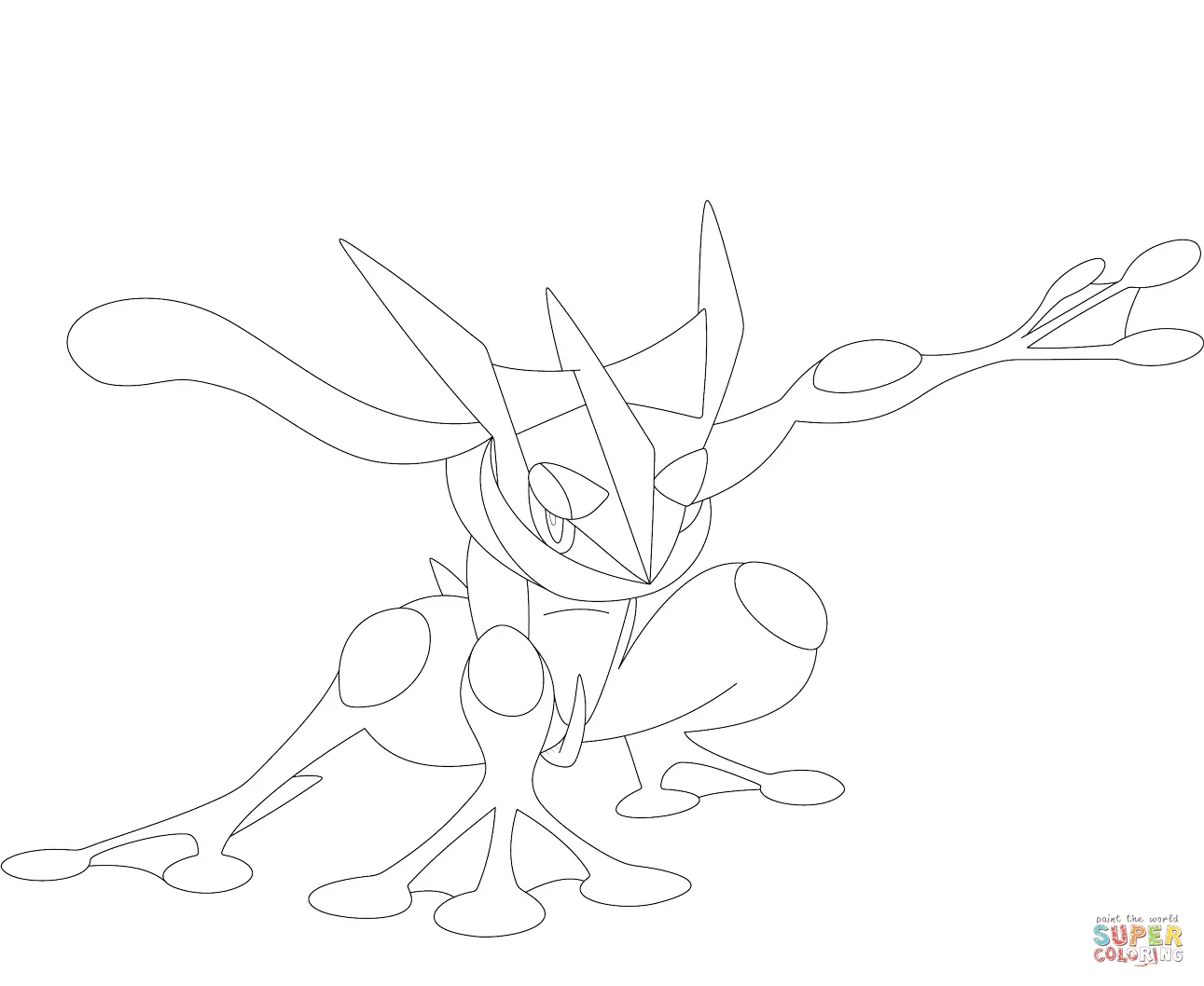 Desenhos de Greninja Para Colorir 9