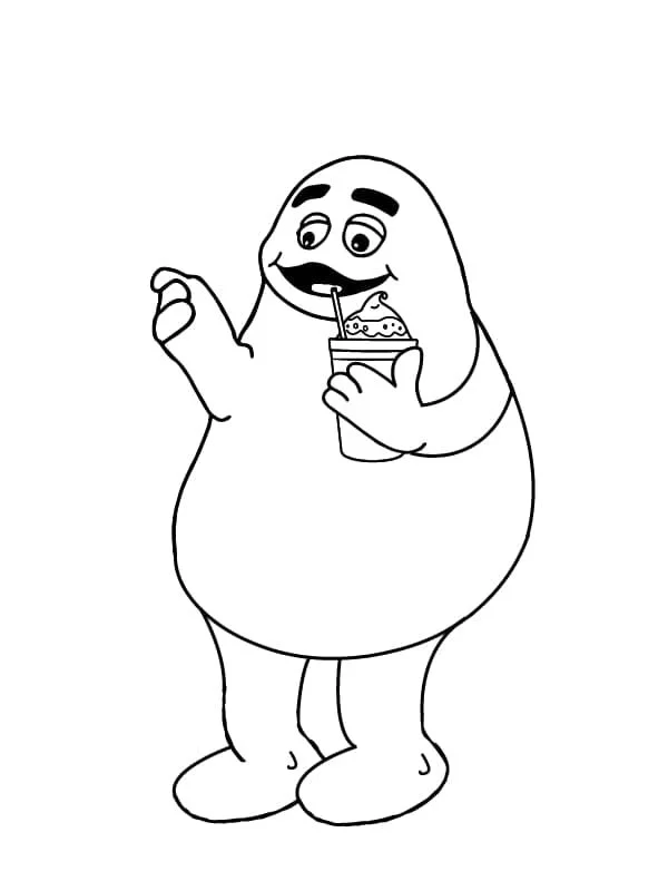 Desenhos de Grimace Shake Para Colorir 4