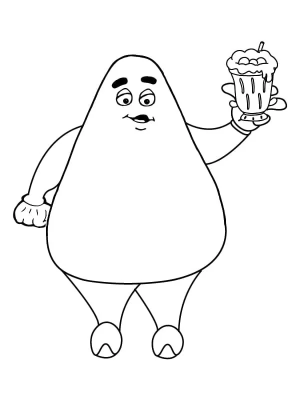 Desenhos de Grimace Shake Para Colorir 5