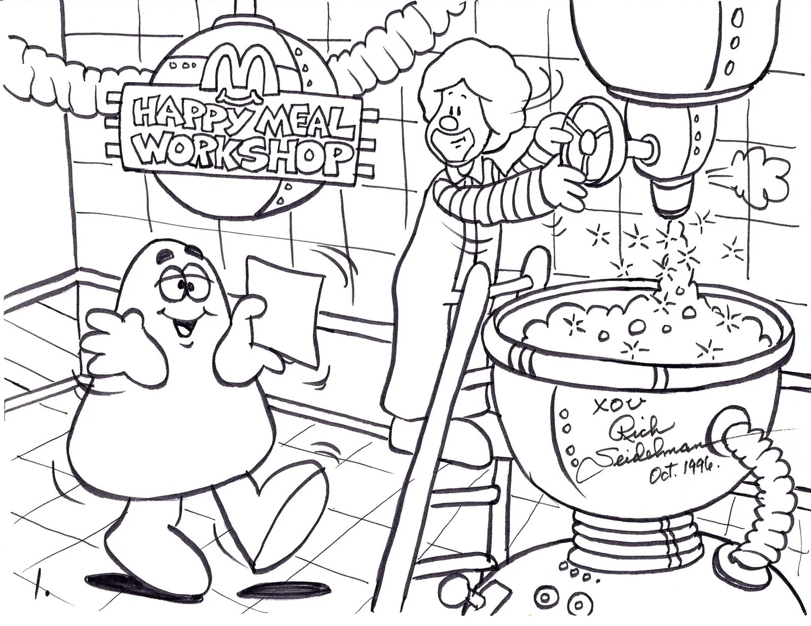 Desenhos de Grimace Shake Para Colorir 8