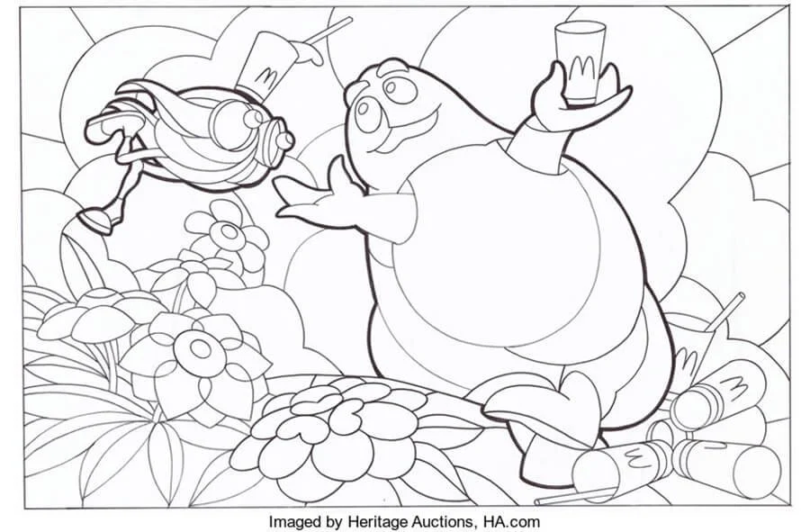 Desenhos de Grimace Shake Para Colorir 9