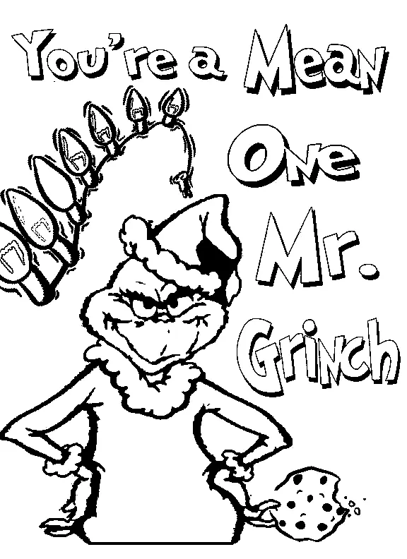 Desenhos de Grinch Para Colorir 15