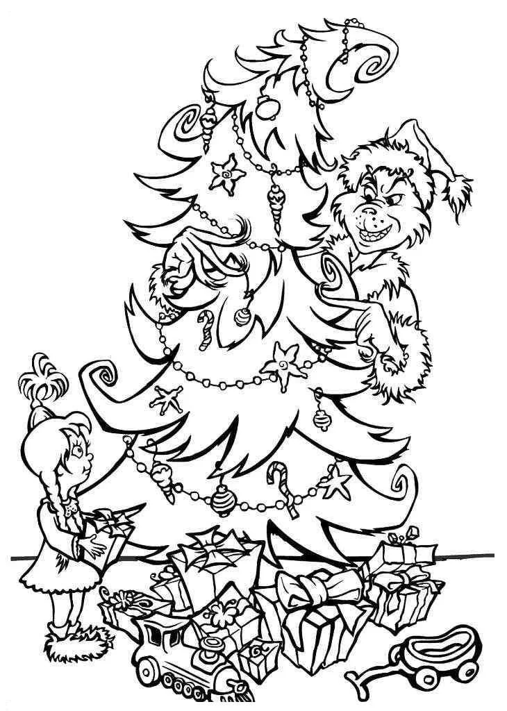 Desenhos de Grinch Para Colorir 37