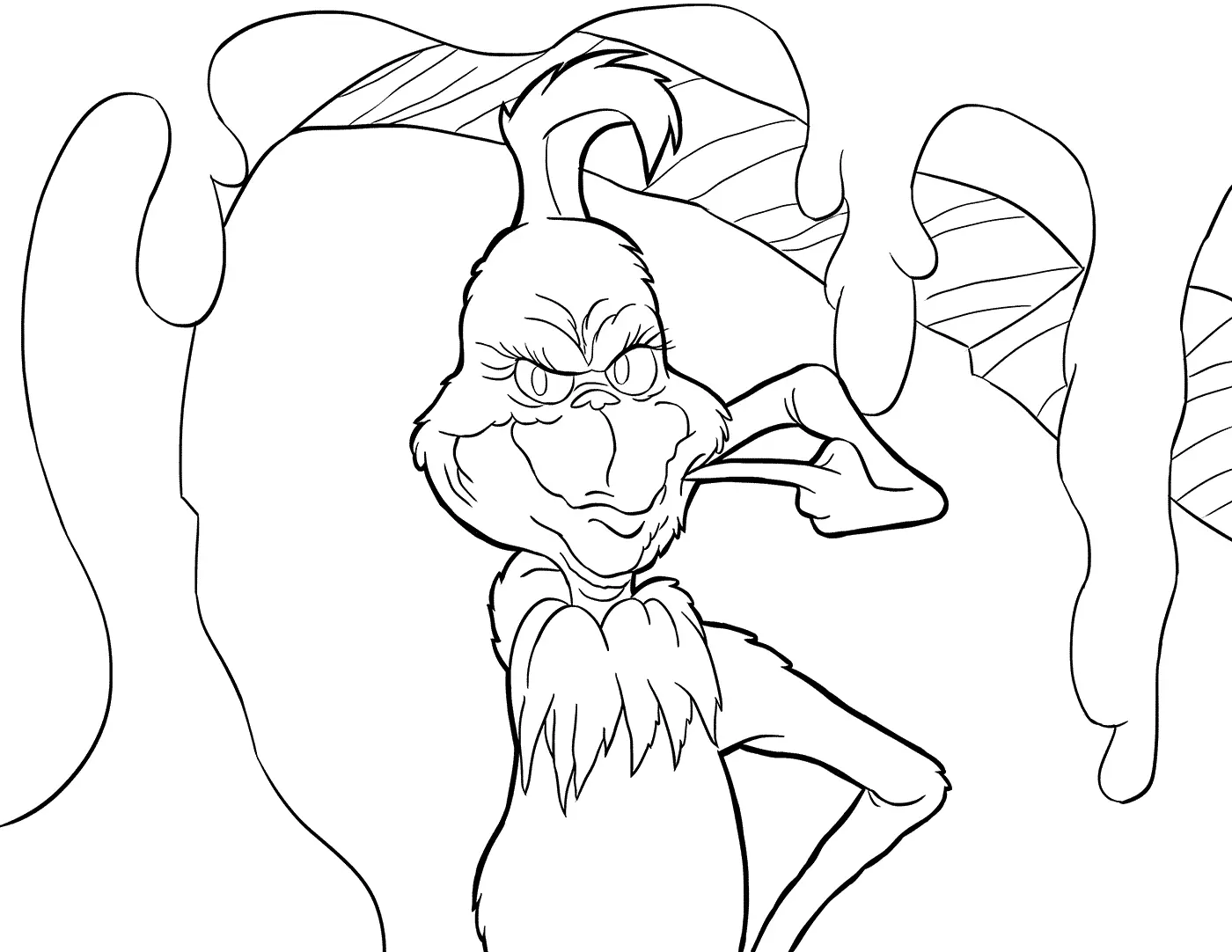 Desenhos de Grinch Para Colorir 43